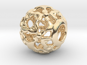 PA Ball V1 D14Se493 in 14k Gold Plated Brass
