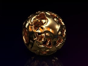 PA Ball V1 D14Se4934 in 14k Rose Gold Plated Brass