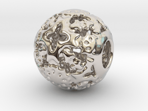 PA Ball V1 D14Se4936 in Rhodium Plated Brass