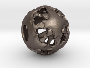 PA Ball V1 D14Se4934 in Polished Bronzed Silver Steel