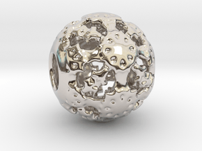 PA Ball V1 D14Se4937 in Rhodium Plated Brass