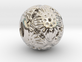 PA Ball V1 D14Se4942 in Rhodium Plated Brass