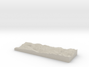 Model of Little Hetch Hetchy Valley in Natural Sandstone