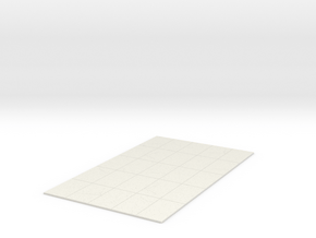 Plancha Suelo Hormigón-pequeña-proto-01 in White Natural Versatile Plastic