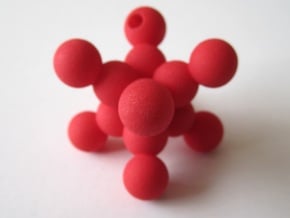 Large Metatron Pendant in Red Processed Versatile Plastic