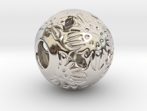 PA Ball V1 D14Se4941 in Rhodium Plated Brass