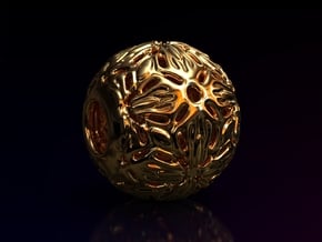 PA Ball V1 D14Se4944 in 14k Rose Gold Plated Brass