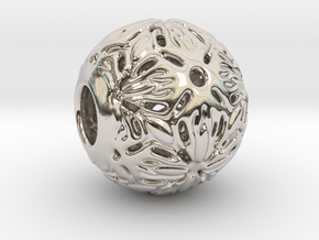 PA Ball V1 D14Se4944 in Rhodium Plated Brass