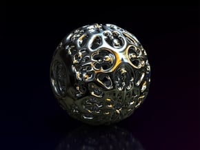 PA Ball V1 D14Se4946 in Rhodium Plated Brass