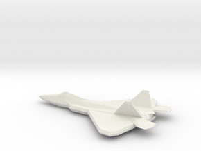 F22 (low-poly) in White Natural Versatile Plastic