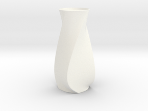 Vase in White Processed Versatile Plastic