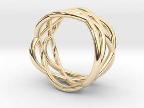 Ellipsis Ring N6 by Fran Di Prospero - L½ - Ø int. in 14K Yellow Gold