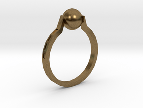 Twisted Ring in Natural Bronze