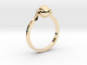 Twisted Ring in 14k Gold Plated Brass