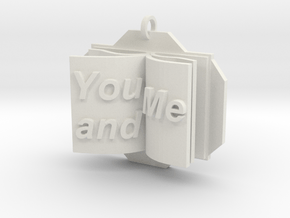 You&Me Pendant in White Natural Versatile Plastic