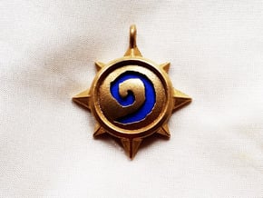 Hearthstone Pendant in Natural Brass