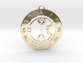Charlie - Pendant in 14k Gold Plated Brass