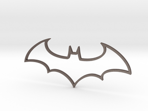 Batman Symbol in Polished Bronzed Silver Steel