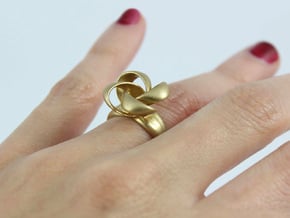 KNOT RING size 6 in Natural Brass