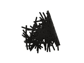 Lines Bracelet size M in Black Natural Versatile Plastic