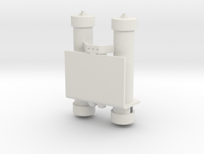Mag Power Cylinders in White Natural Versatile Plastic