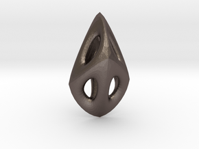 Prismull 1 in Polished Bronzed Silver Steel
