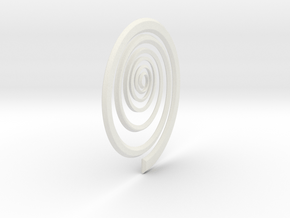 Spiral in White Natural Versatile Plastic