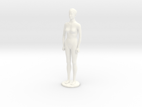 Nude Girl - big in White Processed Versatile Plastic
