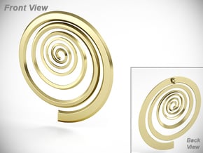 Spiral in 18k Gold Plated Brass