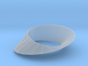 Mobius (wireframe) in Smooth Fine Detail Plastic
