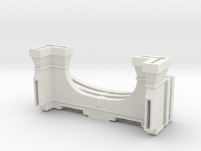 ATSF Open-Air Waiting Room (HO 1:87) in White Natural Versatile Plastic