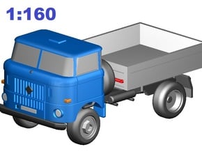 W50 Allrad-Kipper / 4WD Dumper (N, 1:160) in Smooth Fine Detail Plastic