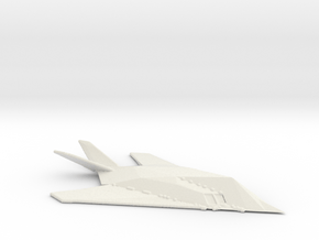 F117 Nighthawk in White Natural Versatile Plastic