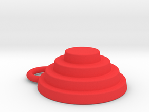 Devo Hat 15mm Earring ! All colours.... all materi in Red Processed Versatile Plastic