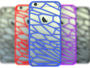 Fracture case for iPhone 6 in Blue Processed Versatile Plastic