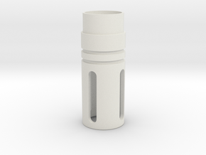 Jodocast's M4 Flash Hider in White Natural Versatile Plastic