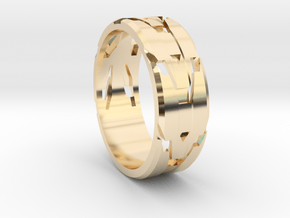 Runway 12 in 14k Gold Plated Brass