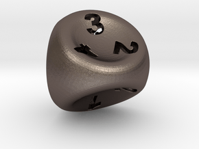 D4 in Polished Bronzed Silver Steel