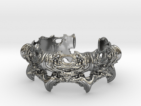 Intestines of Complex Numbers - Bracelet II in Polished Silver