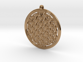 Flower of Life in Polished Brass