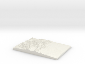 The State of Colorado: Topophile Model #0002 in White Natural Versatile Plastic