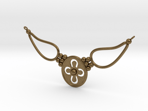 pendant with flower ET in Natural Bronze