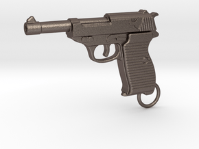 WALTHER P38 in Polished Bronzed Silver Steel