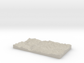Model of Rogers Field (historical) in Natural Sandstone