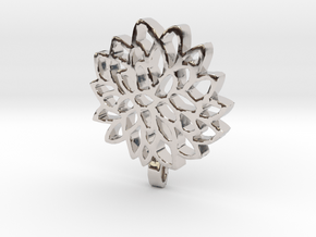 Carnation Pendant in Platinum