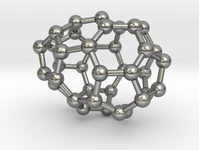 0082 Fullerene c38-1 c2 in Natural Silver