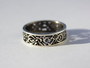 Viking Ring - size 10 1/2 (20.22mm) in Polished Silver