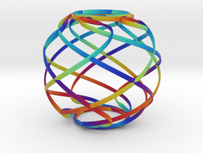 Ribbon Sphere Large in Full Color Sandstone