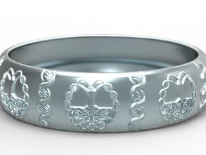 Tree of life DNA men's ring size 10 in Polished Silver