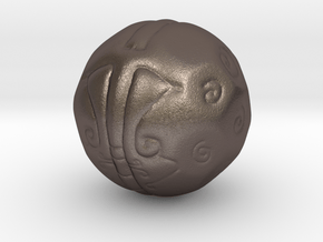 Thought Ball in Polished Bronzed Silver Steel